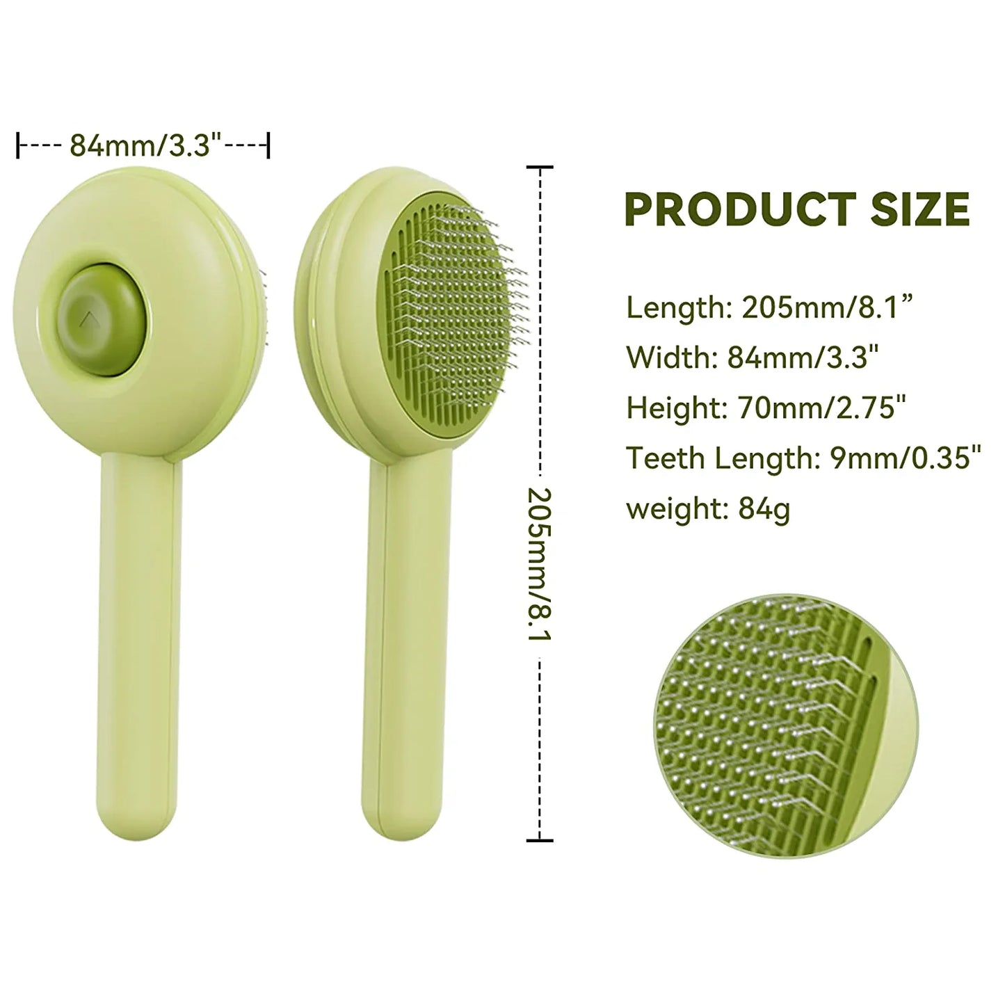 One-key Pet Hair Removal Brush