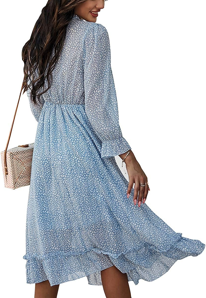 Fashion Long Sleeve Midi Dress