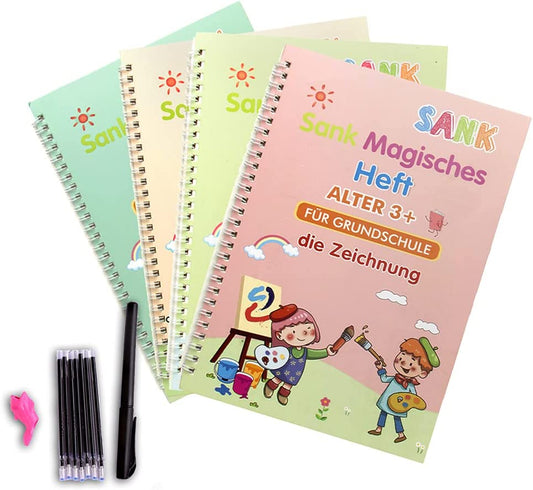 English Number Lettering Magic Copybooks