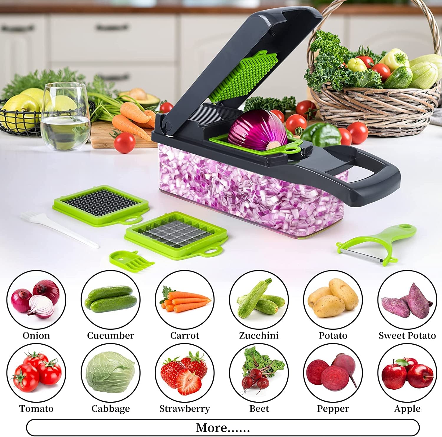 Spiralizer Vegetable Slicer Pro Food Chopper