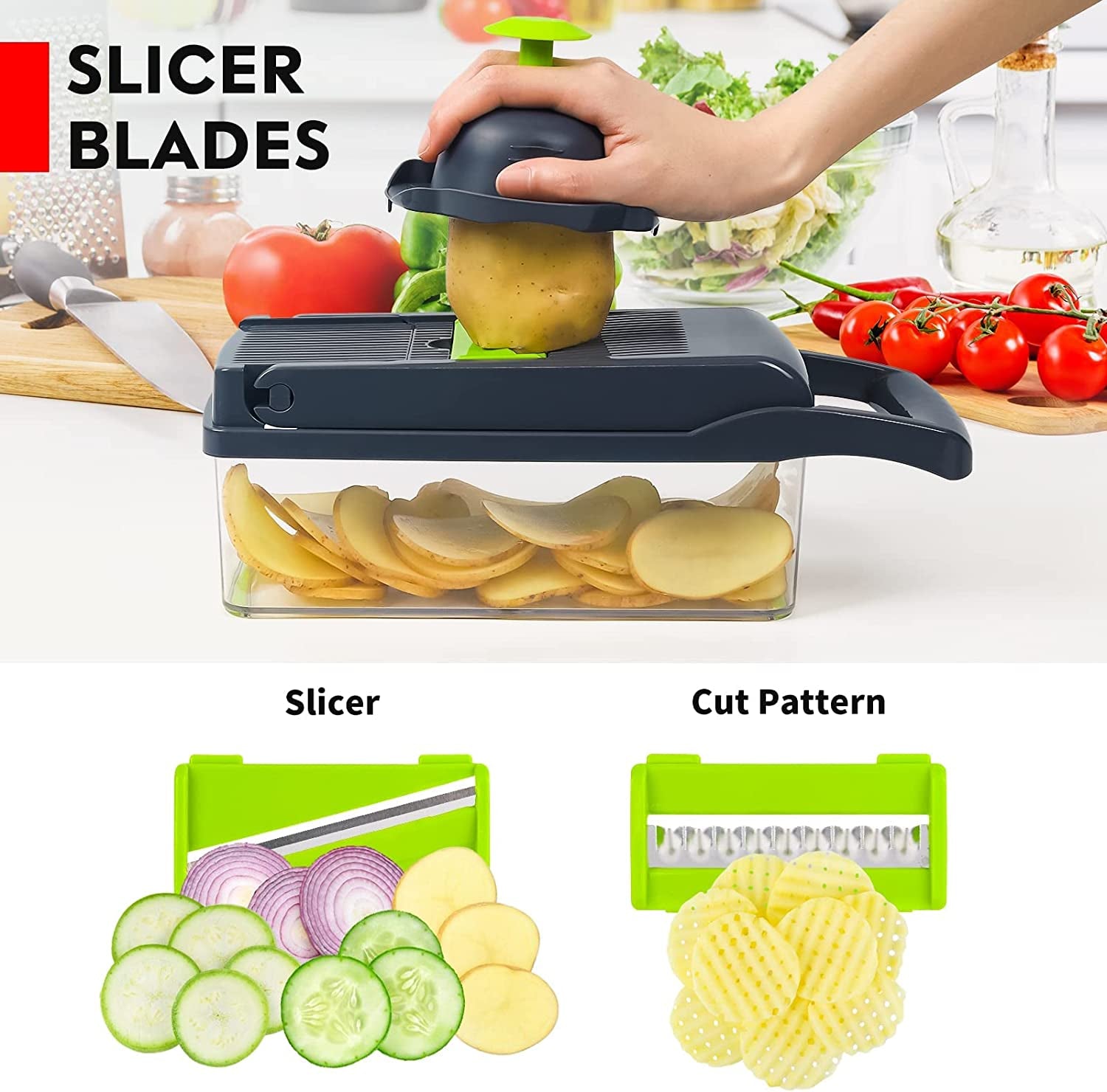 Spiralizer Vegetable Slicer Pro Food Chopper