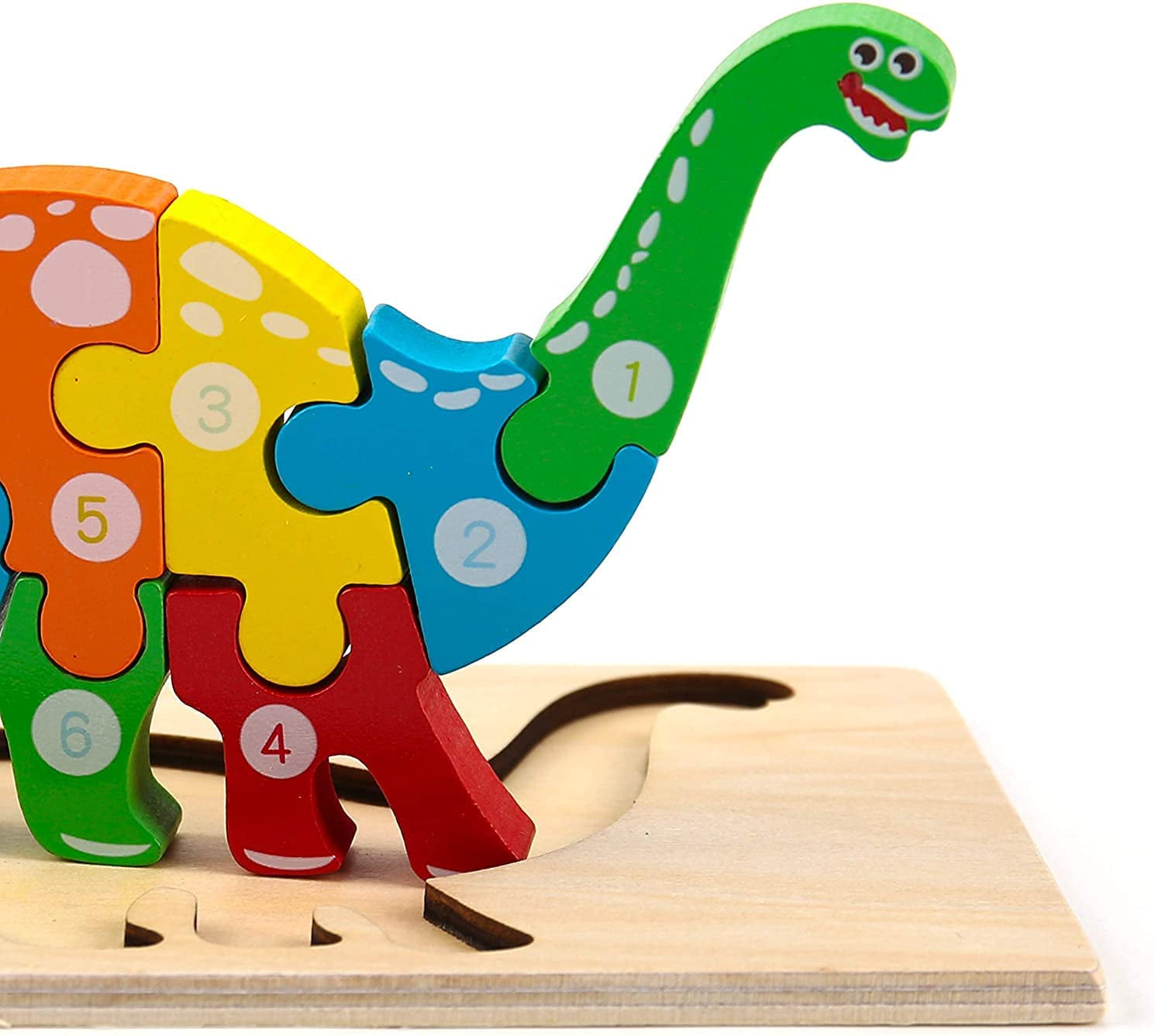 Dinosaur Puzzle Children'S Montessori Toy from 1-8 Years Boy Wooden Toy Small Children'S Toy 3D Baby Gifts Educational Toy Wooden Animals Patience Games for 2 3 4 5 6 Dino Toddler Brother